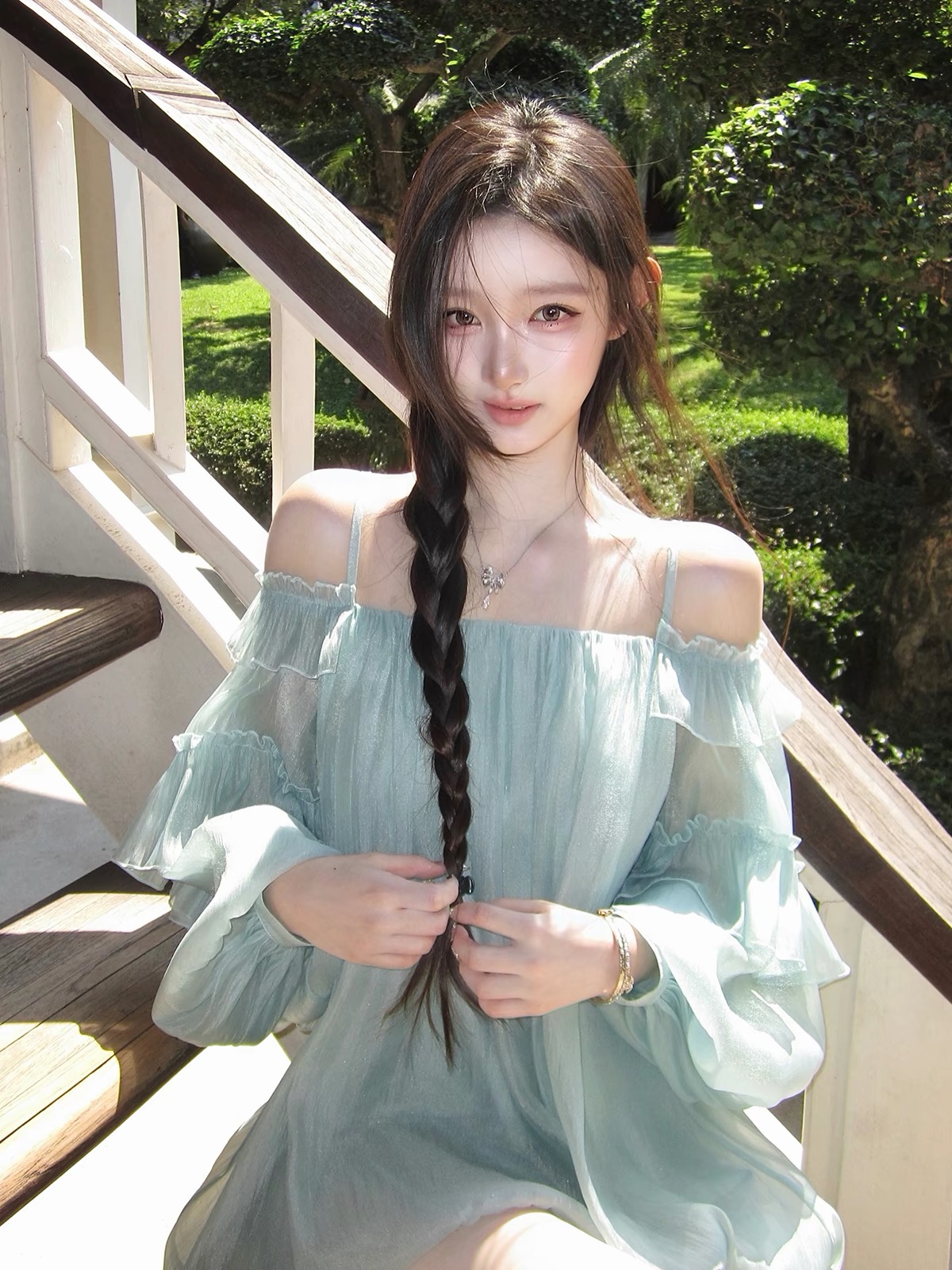 hotdog 핫도그 매우 매운맛 꿈 와일드 갤러리 프릴 꽃밭 슬립 드레스 여성 감기 품격 드레스