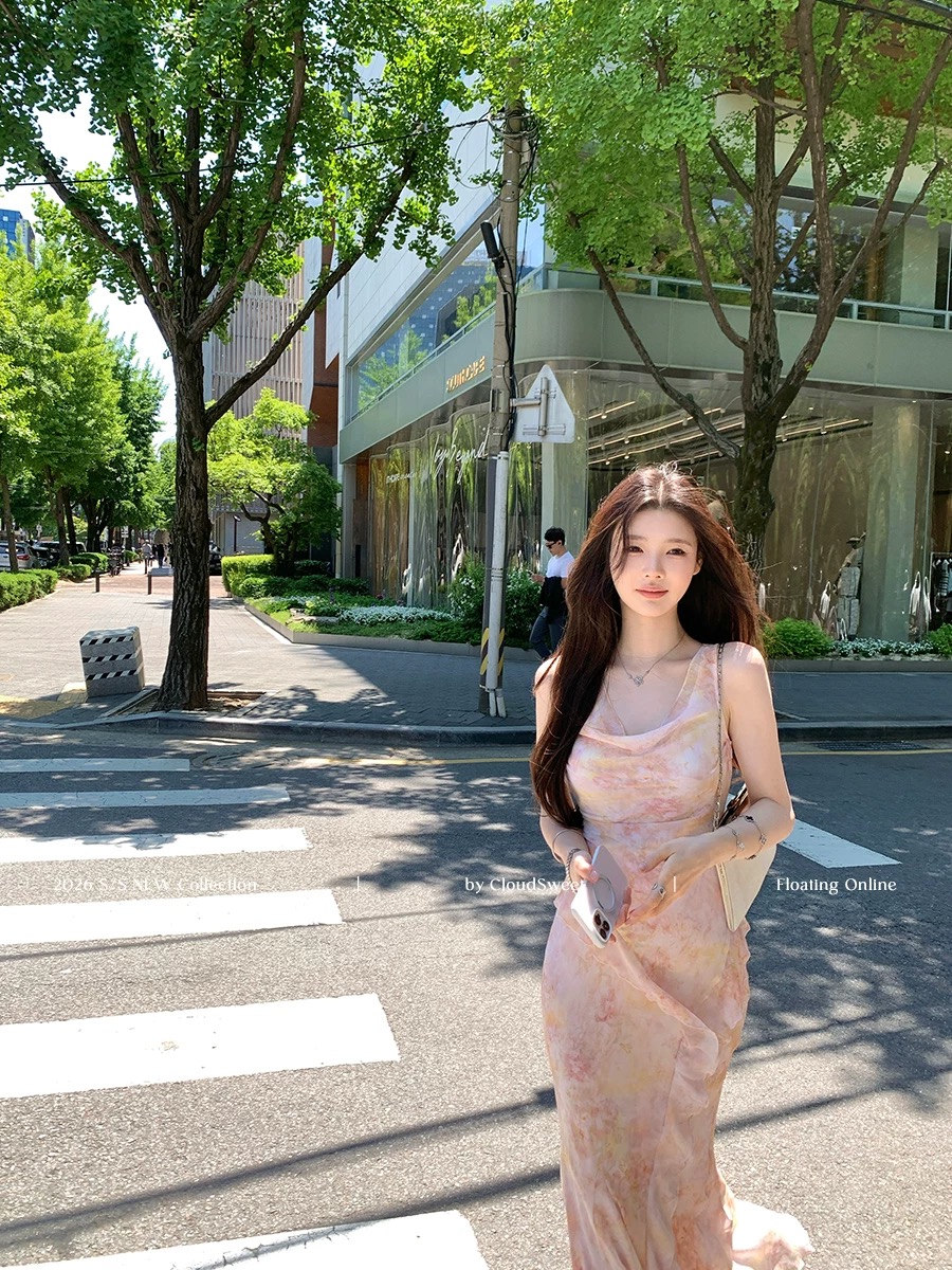 cloudsweet 흰 구름 달콤한 꽃 계곡 인어 슬립 꽃무늬 치마 롱 스커트 몸매 가꾸기 드레스 비스듬한 자르다 인어 꼬리 스커트