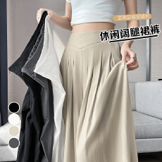 批发实拍2026夏季新款棉麻显瘦着肚子<b class='q'>阔腿裤</b>休闲长裤女生