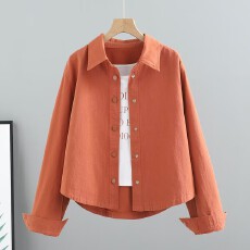 批发短款纯棉牛仔外套春秋季新款韩版宽松百搭长袖衬衫工装<b class='q'>夹克</b>上衣<b class='q'>女</b>