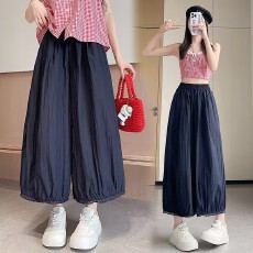 批发大码<b class='q'>女</b>装薄款白色裙裤山本2026夏季新款宽松九分休闲高腰阔腿热裤