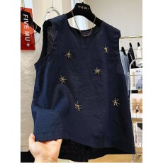 批发特<b class='q'>大码</b>200斤重工刺绣马甲背心女2026夏季高级感宽松显瘦无袖上衣