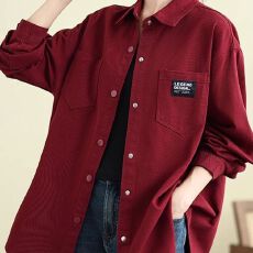 批发休闲百搭<b class='q'>牛仔</b>衬衫外套女新款春秋季宽松慵懒风中长款洋气时尚外套