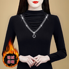 批发秋冬洋气打底衫2025新款保暖内搭女双面德绒小衫长袖打底衣