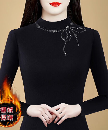 품격 미니멀리즘 기본 셔츠 가을 겨울 새로운 털이 있는 보온 인사이드 가져 가라. 패션 핫픽스 캐주얼 다용도 슬림해 보이는 여성 셔츠