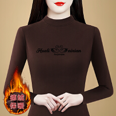 批发德绒加厚半高领打底衫女气质长袖<b class='q'>T</b><b class='q'>恤</b>内搭<b class='q'>妈妈</b>保暖上衣遮肚显瘦冬