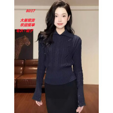 批发翻领麻花下摆收腰显瘦百搭针织毛衣半身裙松紧腰<b class='q'>长裙</b>套装