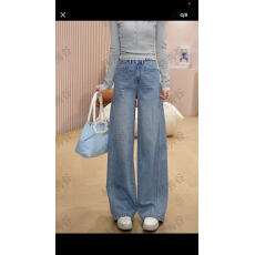 批发高腰显瘦简约直筒阔腿牛仔<b class='q'>裤</b>女2026春夏季新款时尚<b class='q'>气质</b>百搭<b class='q'>裤</b>子