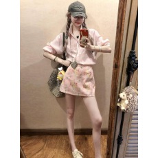 批发开春穿搭一整套女2026绝美巨好看漂亮气质小个子韩系衬<b class='q'>衫</b>套装裙子