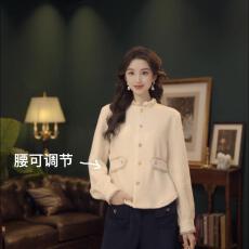 批发大码超好看蕾丝拼接荷叶边下摆衬衫女2026春季厚款巨显瘦百搭上衣