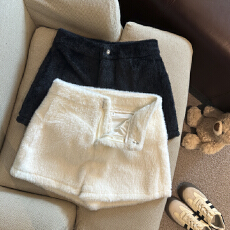 批发实拍 少女感毛毛<b class='q'>短裤</b>2016秋冬加厚<b class='q'>短裤</b>子靴裤女