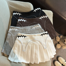 批发实拍 美式辣妹a字百褶<b class='q'>裙裤</b>2026春夏新款低腰宽松显瘦半身百褶裙