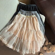 批发实拍不规则公主裙2026春<b class='q'>夏</b>网纱蛋糕裙半身裙女蓬蓬中长裙仙女裙