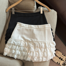 批发实拍 2026春<b class='q'>夏</b>新款法式浪漫荷叶边半身裙气质减龄设计感a字短裙女