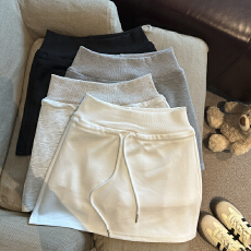 批发<b class='q'>实拍</b> 运动风甜辣妹性感高腰包臀防走光半身短裙抽绳系带裙子