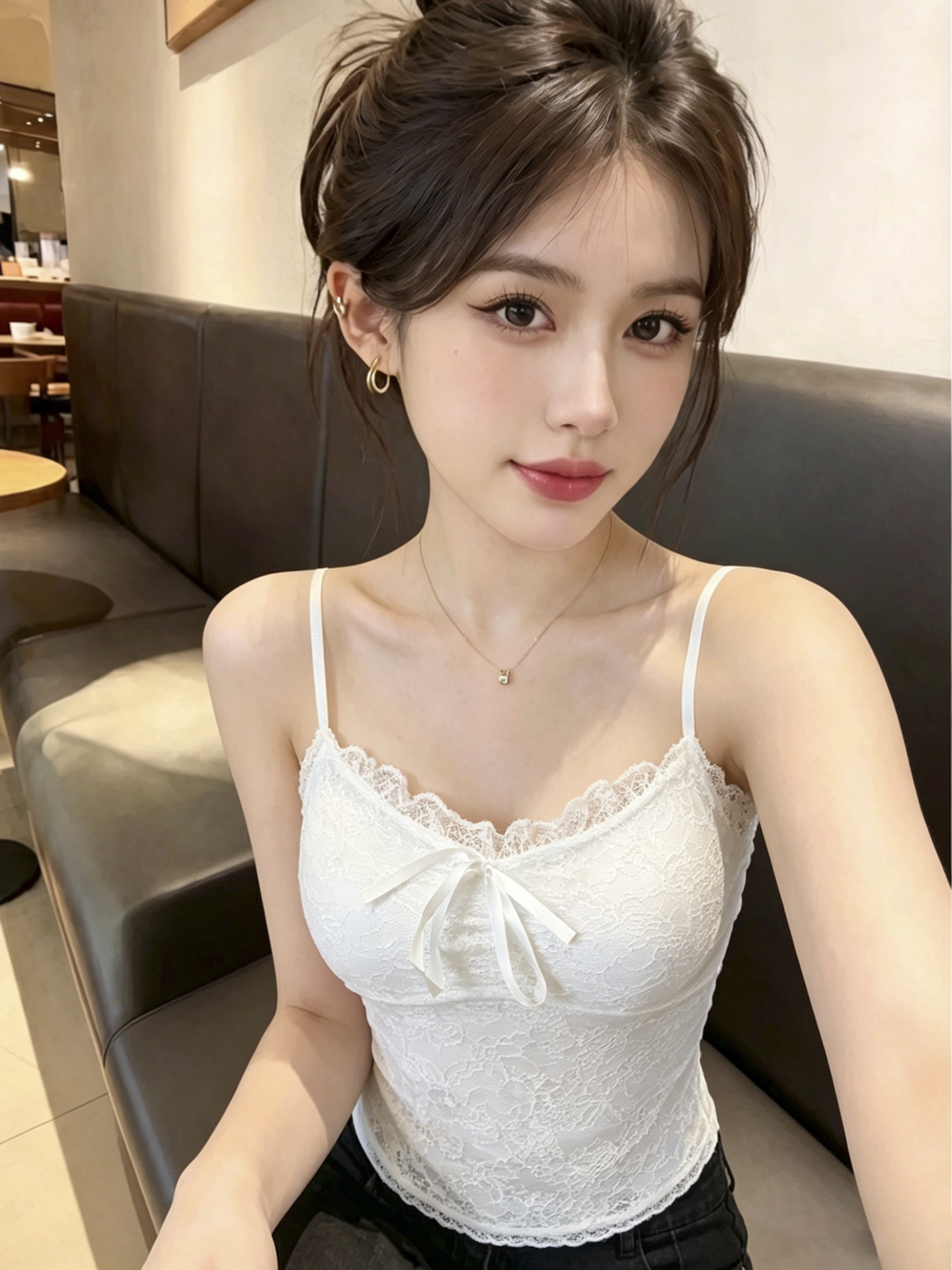 실사 벨트 가슴 패드 몸매 가꾸기 인사이드 가져 가라. 레이스 작은 슬링 여성 여름 새로운 섹시함 순수한 욕망 만나는 조끼