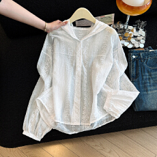 批发实拍连帽防晒外套衣服女士2026新款夏季薄款防紫外线休闲防晒开衫
