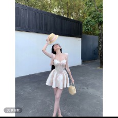 批发【塞纳里花房】气质夏季法式纯欲短款<b class='q'>连衣裙</b>E26Q20036