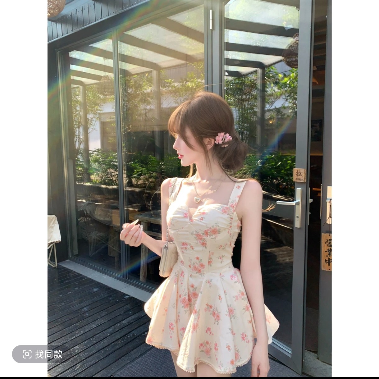 루이 茜 웨이 Sher S 구름 객실 달빛 봄 여름 순수한 욕망 바람 작은 대중 디자인 드레스 r66662h