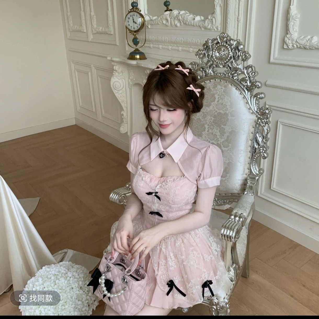 루이 茜 웨이 Sher S 반란 연인 봄 여름 천 금빛 바람 오리지널 디자인 오픈 가디건 드레스 r7196-2f