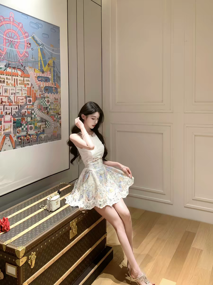 6 3 앨리스 꿈 나라 새로운 여름 드레스 허리 수축 꽃무늬 미니 스커트 섹시함 순수한 욕망 여성 드레스
