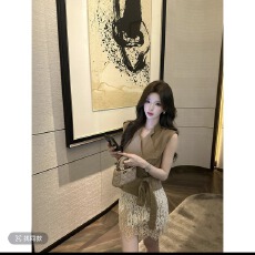 批发【欧若拉】夏季新款收腰马甲<b class='q'>蕾丝</b>半身裙女气质显瘦套时尚<b class='q'>套装</b>