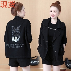 批发实拍2026春季新款显瘦个性<b class='q'>西装</b>领宽松型马甲英伦休闲百搭牛仔外套