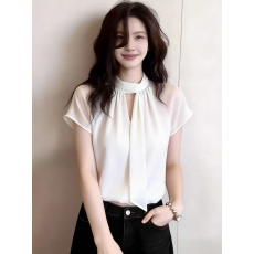 批发<b class='q'>个性</b><b class='q'>时尚</b>舒适通勤简约百搭设计欧货2026年夏季新款上衣女