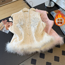 实价#年轻版国风马甲新中式提花马夹坎肩背心唐装夹棉外套女冬季