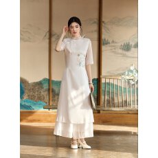 批发钱多多原创<b class='q'>唐装</b>女新中式禅意套装茶服高端女装改良<b class='q'>汉服</b>居士禅服夏