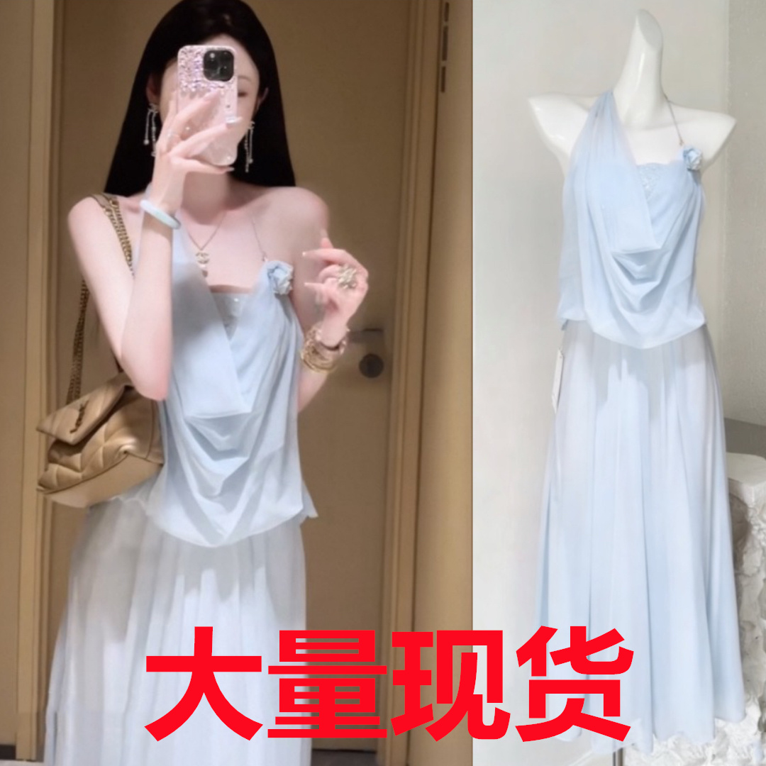 우아한 조 맞춤 강 릴리 행침 목 망사 레이스 스팽글 페이크 레이어드 드레스