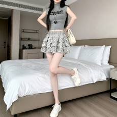 批发实拍2026新款格纹蛋糕裙<b class='q'>半身</b>裙时尚修身韩版清新<b class='q'>蓬蓬裙</b>