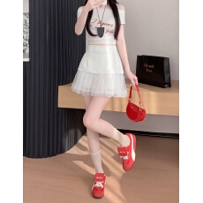 批发实拍2026夏季新款时尚蕾丝半身裙网纱拼接修身A字裙女