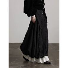 批发玛丽·刺绣提花 编织辫子苗银秋冬半身<b class='q'>裙</b><b class='q'>花苞</b><b class='q'>长</b><b class='q'>裙</b>女