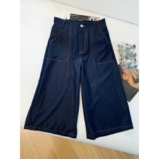 批发实拍天丝牛仔裤莱赛尔宽松阔腿短裤垂感休闲哈伦五分裤直筒中裤子