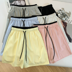 批发2026夏季新款运动<b class='q'>短裤</b>撞色简约百搭直筒阔腿休闲五分裤中裤热裤潮