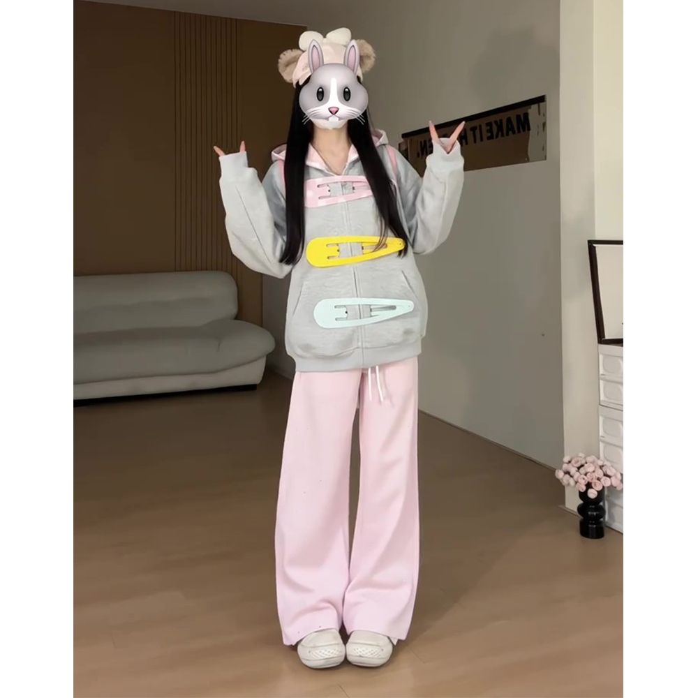 얇은 스타일 털이 있는 높은 품질 원본 부형제 순수한 Mianhua 면 칫솔질 복합 후드티 여성