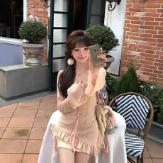 批发纯欲风甜美吊带<b class='q'>裙</b>女春夏<b class='q'>修身</b>显瘦蕾丝碎花连衣<b class='q'>裙</b>+罩衫上衣两件套