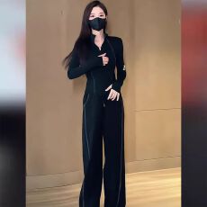 批发春<b class='q'>秋</b>穿搭一整套女时尚减龄洋气运动休闲卫衣阔腿裤两件套