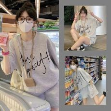 批发休闲运动套装女2026新款睡衣女夏季可外穿家居服宽松<b class='q'>显瘦</b>两件套