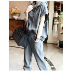 批发运动休闲时尚<b class='q'>套装</b>女<b class='q'>欧洲站</b>2026夏季新款宽松短袖大码两件套