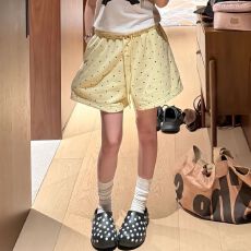 批发网红夏季新款甜酷波点满印阔腿<b class='q'>宽松</b><b class='q'>运动</b>休闲短裤