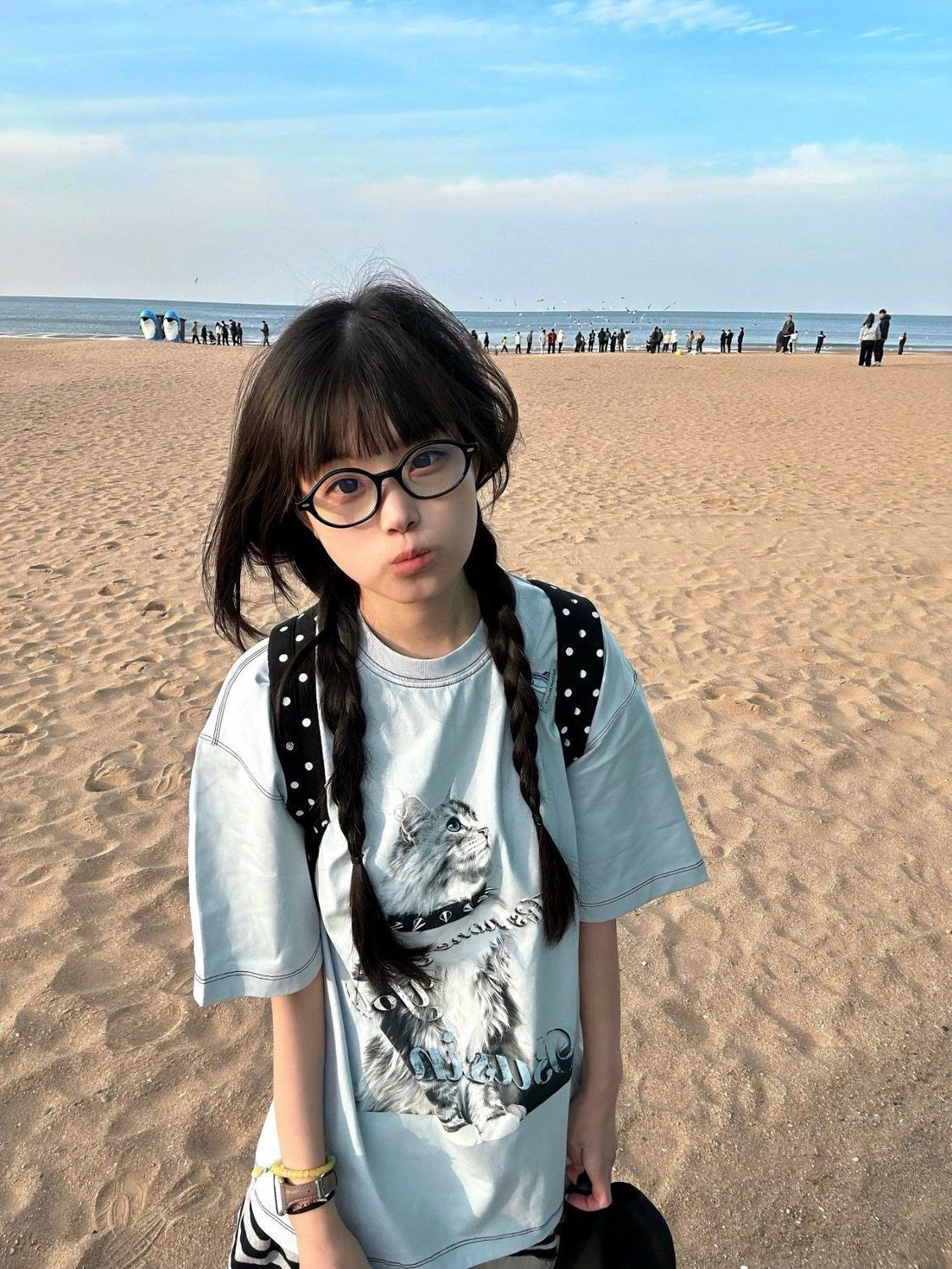 자수 프린트 주문 표준 순면 220 그램 반팔 티셔츠 여성