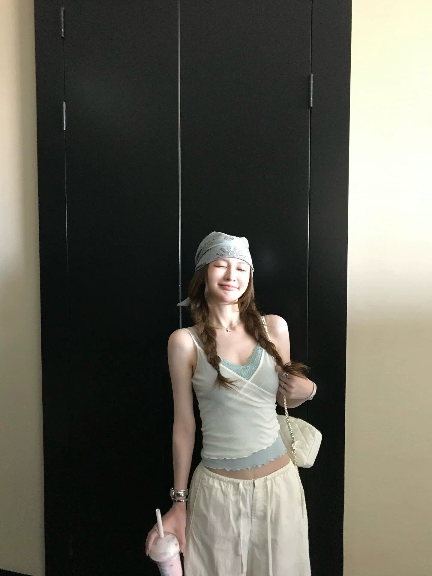 핫걸 순수한 욕망 레이스 조각 캐미솔 여름 스택 착용 센스 페이크 레이어드 몸매 가꾸기 아름다운 조끼 맨위 트렌디