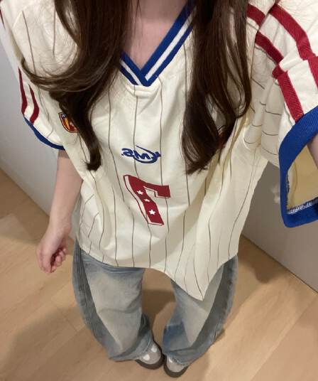 순면 220 그램 반팔 티셔츠 여성