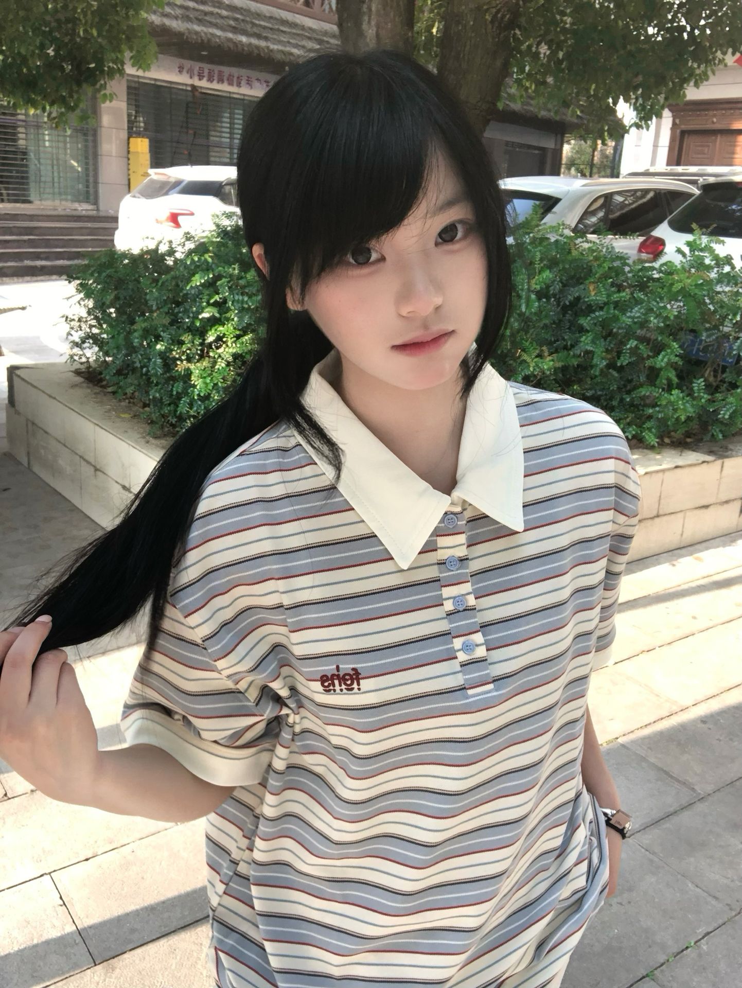 원본 패치워크 자수 네리 가게 천 19 지점 220 그램 순면 반팔 티셔츠 남녀