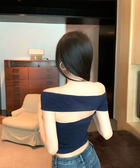 260 그램 사람들 면 반팔 티셔츠 여성 레이스 조각 V넥 비틀림 디자인 슬림해 보이는 핫걸 바람 쇼트 스타일 맨위 트렌디