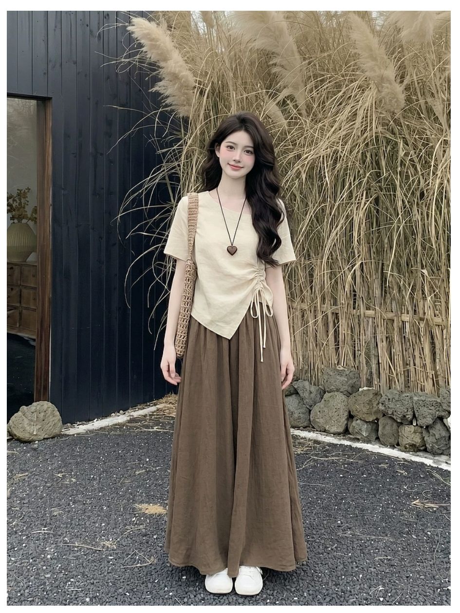 한 부서 착용 가져 가라. 관대 한 점잖은 아름다운 섹션 점프 슈트 치마 여름 자이언트 잘 생긴 아름다움 라드. 꼬집기 허리 치마