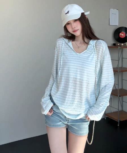원본 솜씨 자수 원본 주간 실크 눈꽃 65 라이 경기 서울 35 폴리에스터 후드 태양 보호 셔츠