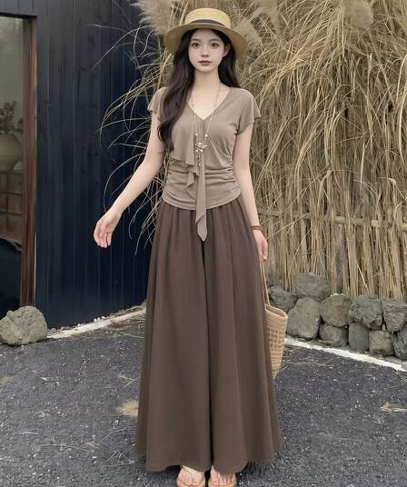빛 사람들 코치 착용 가져 가라. 관대 한 점잖은 품격 드레스 여름 세트 완료 자이언트 잘 생긴 오래된 돈 바람 치마